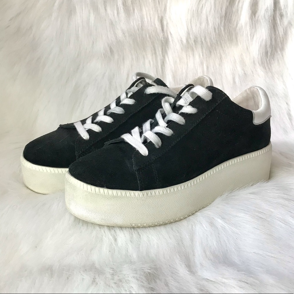 ASH chunky platform leather suede sneakers punk rock funky shoes emo goth cult